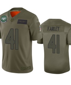 New York Jets Matthias Farley Camo 2019 Salute To Service Limited Jersey - Robokeg