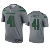 New York Jets Matthias Farley Gray Inverted Legend Jersey - Robokeg