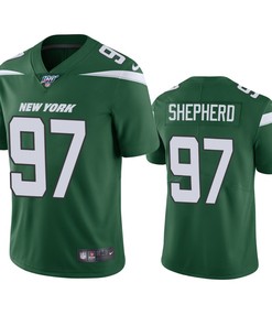 New York Jets Nathan Shepherd Green 100th Season Vapor Limited Jersey - Robokeg