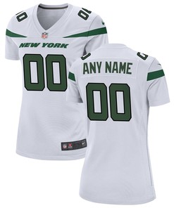 New York Jets Nike Womens Custom Game Jersey - Spotlight White - Robokeg
