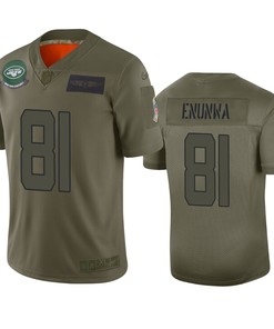 New York Jets Quincy Enunwa Camo 2019 Salute To Service Limited Jersey - Robokeg