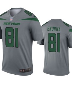 New York Jets Quincy Enunwa Gray Inverted Legend Jersey - Robokeg