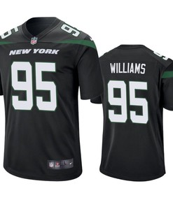 New York Jets Quinnen Williams 2019 Nfl Draft Black Game Jersey - Robokeg