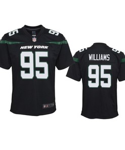 New York Jets Quinnen Williams 2019 Nfl Draft Black Game Youth Jersey - Robokeg