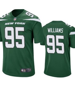 New York Jets Quinnen Williams 2019 Nfl Draft Green Game Jersey - Robokeg