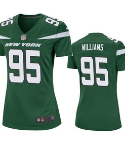 New York Jets Quinnen Williams 2019 Nfl Draft Green Game Womens Jersey - Robokeg