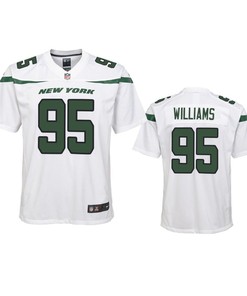 New York Jets Quinnen Williams 2019 Nfl Draft White Game Youth Jersey - Robokeg