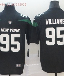 New York Jets Quinnen Williams #95 Nfl 2020 Black Jersey Jersey - Robokeg