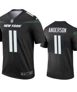New York Jets Robby Anderson Black 2019 Color Rush Legend Jersey - Mens - Robokeg