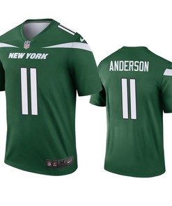 New York Jets Robby Anderson Green 2019 Legend Jersey - Mens - Robokeg