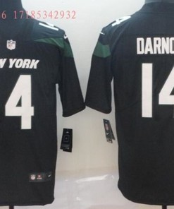 New York Jets Sam Darnold #14 Nfl 2020 Black Jersey Jersey - Robokeg