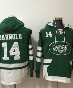 New York Jets Sam Darnold #14 Nfl 2020 Green Hoodie Jersey - Robokeg