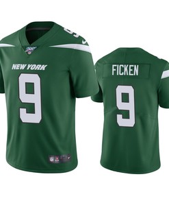 New York Jets Sam Ficken Green 100th Season Vapor Limited Jersey - Robokeg