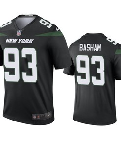 New York Jets Tarell Basham Black 2019 Color Rush Legend Jersey - Mens - Robokeg