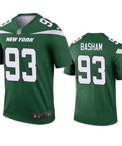 New York Jets Tarell Basham Green 2019 Legend Jersey - Mens - Robokeg