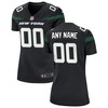 New York Jets Womens Alternate Custom Game Jersey Stealth Black Custom Jerseys Nfl - Robokeg