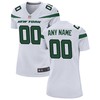 New York Jets Womens Custom Game Jersey - White Custom Jerseys Nfl - Robokeg