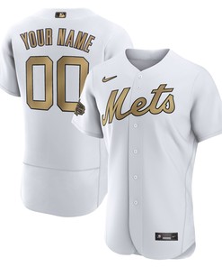 New York Mets 2022 Mlb All-star Game Authentic Custom Jersey - White Custom Jerseys Mlb - Robokeg