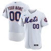 New York Mets Home Authentic Custom Jersey - White Custom Jerseys Mlb - Robokeg