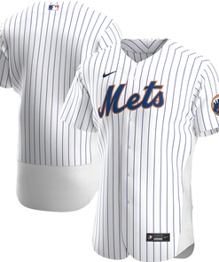New York Mets Home Authentic Team Jersey - White Mlb - Robokeg