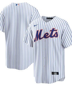 New York Mets Home Blank Replica Jersey - White Mlb - Robokeg