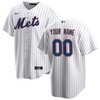 New York Mets Home Custom Men Jersey - White - Robokeg