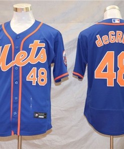 New York Mets Jacob Degrom #48 2020 Mlb Dark Blue Jersey - Robokeg
