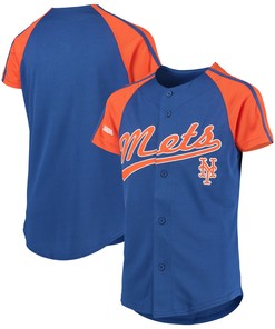 New York Mets Stitches Team Logo Jersey - Royal Mlb - Robokeg