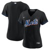 New York Mets Womens 2022 Alternate Replica Team Jersey - Black Mlb - Robokeg