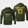 New York Rangers 13 Alexis Lafreniere 2022 Salute to Service Olive Pullover - Robokeg