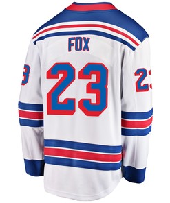 New York Rangers Adam Fox 23 Away 2022 Stanley Cup Final Breakaway Men Jersey - White - Robokeg