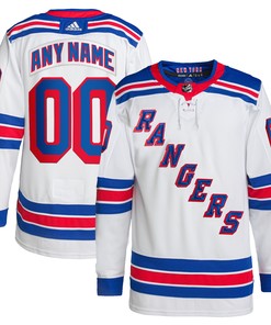 New York Rangers Adidas Away Primegreen Authentic Pro Custom Jersey White Custom Jerseys Nhl - Robokeg
