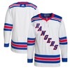 New York Rangers Adidas Away Primegreen Authentic Pro Jersey White Nhl - Robokeg