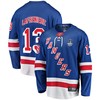 New York Rangers Alexis Lafreniere 13 Home 2022 Stanley Cup Final Breakaway Men Jersey - Blue - Robokeg