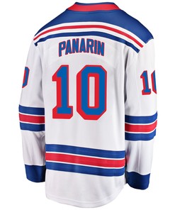 New York Rangers Artemi Panarin 10 Away 2022 Stanley Cup Final Breakaway Men Jersey - White - Robokeg