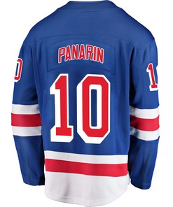 New York Rangers Artemi Panarin 10 Home 2022 Stanley Cup Final Breakaway Men Jersey - Blue - Robokeg