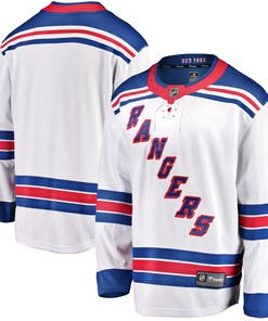 New York Rangers Fanatics Branded Breakaway Away Jersey White Nhl - Robokeg