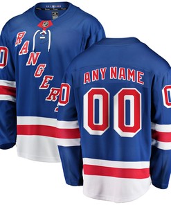New York Rangers Fanatics Branded Home Breakaway Custom Jersey – Royal Custom Jerseys Nhl