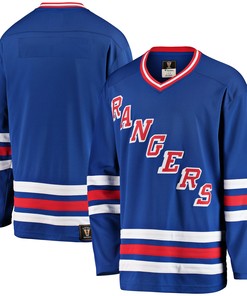 New York Rangers Fanatics Branded Premier Breakaway Heritage Blank Jersey - Blue Nhl - Robokeg