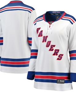 New York Rangers Fanatics Branded Womens Away Breakaway Jersey - White Nhl - Robokeg