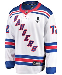 New York Rangers Filip Chytil 72 Away 2022 Stanley Cup Final Breakaway Men Jersey - White - Robokeg
