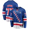 New York Rangers Frank Vatrano 77 Home 2022 Stanley Cup Champions Breakaway Men Jersey - Blue - Robokeg