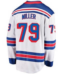 New York Rangers K'Andre Miller 79 Away 2022 Stanley Cup Champions Breakaway Men Jersey - White - Robokeg