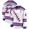New York Rangers Nils Lundkvist 27 Away 2022 Stanley Cup Champions Breakaway Men Jersey - White - Robokeg