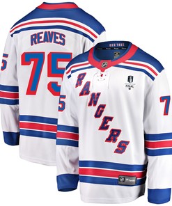 New York Rangers Ryan Reaves 75 Away 2022 Stanley Cup Final Breakaway Men Jersey - White - Robokeg