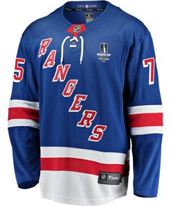 New York Rangers Ryan Reaves 75 Home 2022 Stanley Cup Final Breakaway Men Jersey - Blue - Robokeg