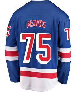 New York Rangers Ryan Reaves 75 Home 2022 Stanley Cup Final Breakaway Men Jersey - Blue - Robokeg