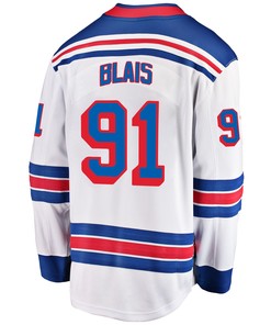 New York Rangers Samuel Blais 91 Away 2022 Stanley Cup Champions Breakaway Men Jersey - White - Robokeg