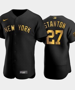 New York Yankees 2022-23 All-Star Game Giancarlo Stanton 27 Black Jersey - Robokeg