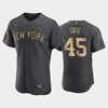 New York Yankees 45 Gerrit Cole 2022-23 All-Star Game Charcoal Jersey - Robokeg